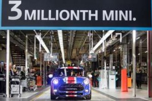 Swindon BMW plant praised for helping Mini clock up two major milestones