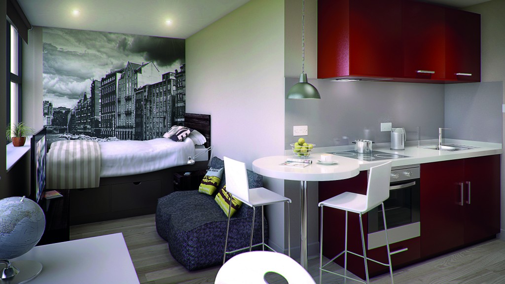 Upmarket student accommodation project for Swindon building firm Beard