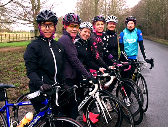 Women cyclists backed by Swindon recruitment firm as they get in the saddle for charity
