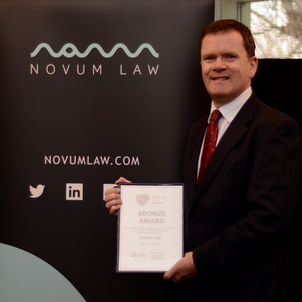 Support for its staff with caring responsibilities earns award for Novum Law
