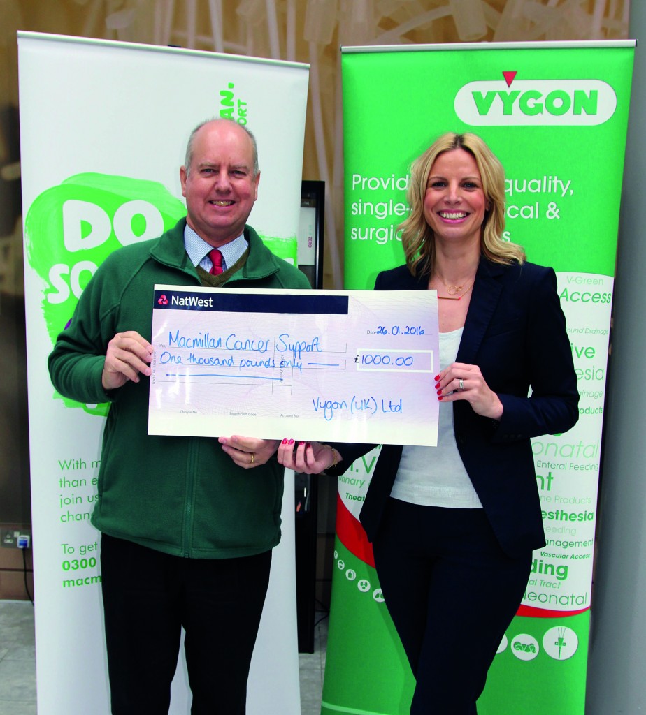 Customer feedback on its charity choice leads to grand gesture by Vygon
