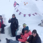 Pic 7 - Toasting our success! The igloo is completed in time