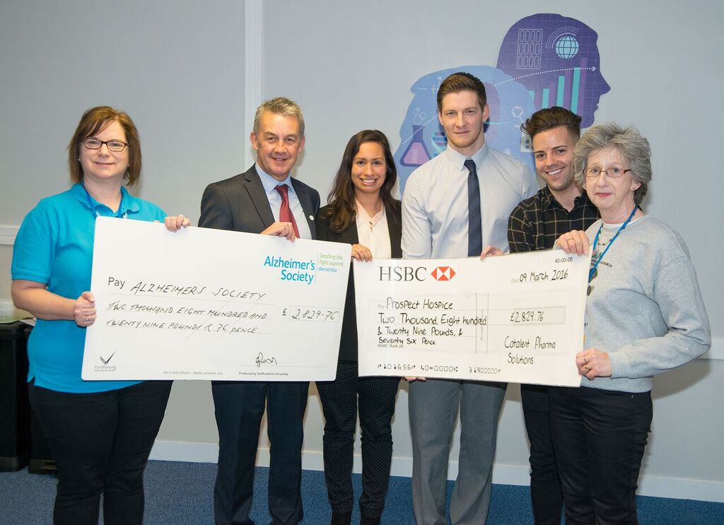 Three charities share proceeds from Catalent staff’s gruelling year of fundraising activities